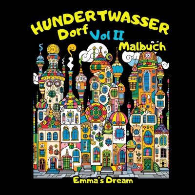 'Cover von Hundertwasser Dorf vol 2 Malbuch'-Cover