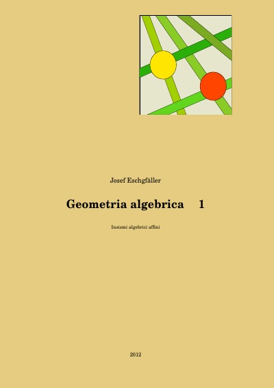 'Cover von Geometria algebrica 1'-Cover