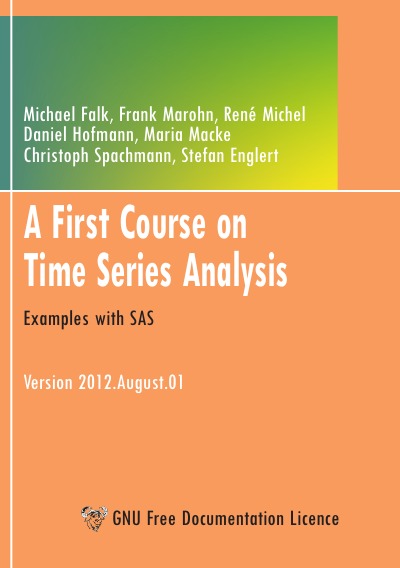 'Cover von A First Course on Time Series Analysis'-Cover