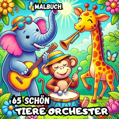 'Cover von TIERE ORCHESTER Malbuch'-Cover