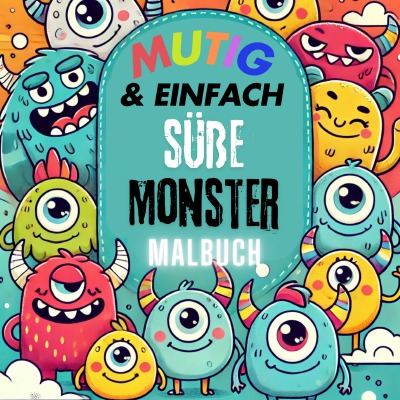 'Cover von Niedliche Monster Malbuch'-Cover