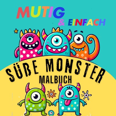 'Cover von Niedliche Monster Malbuch'-Cover