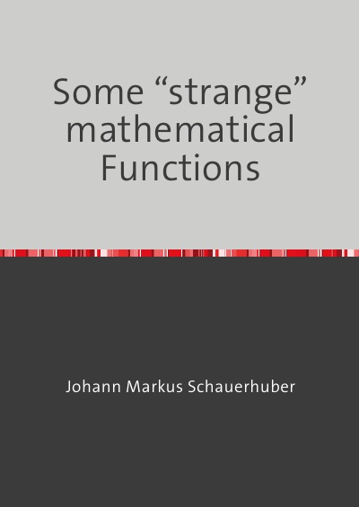 'Cover von Some “strange” mathematical Functions'-Cover