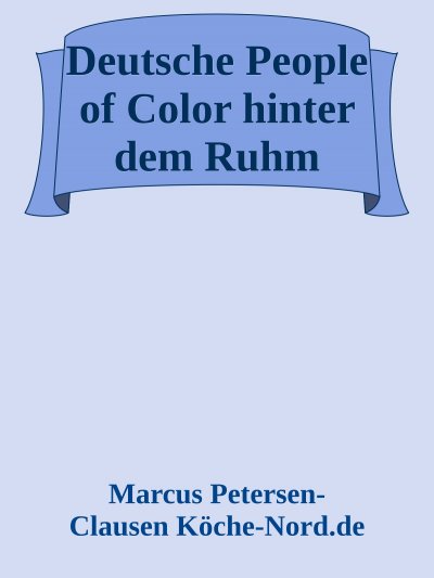 'Cover von Deutsche People of Color hinter dem Ruhm'-Cover