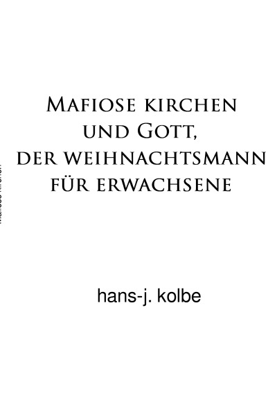 'Cover von Mafiose kirchen und Gott, der weihnachtsmann für erwachsene'-Cover