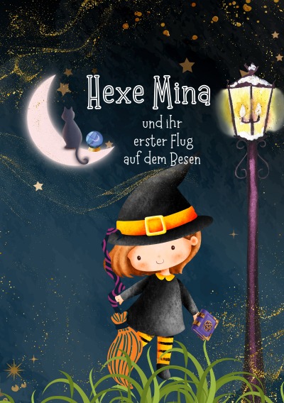 'Cover von Kurzgeschichte: Hexe Mina und ihr erster Flug auf dem Besen'-Cover