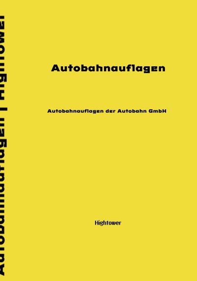 'Cover von Autobahnauflagen'-Cover