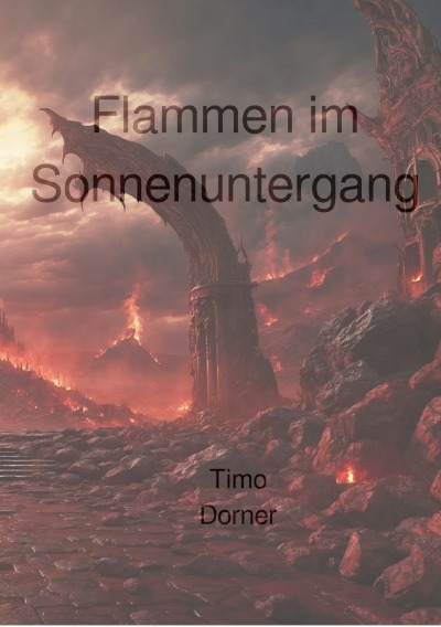 'Cover von Flammen im Sonnenuntergang'-Cover