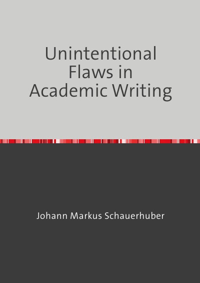 'Cover von Unintentional Flaws in Academic Writing'-Cover