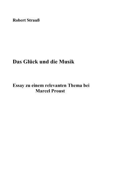 'Cover von Das Glück und die Musik'-Cover