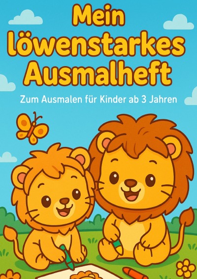'Cover von Mein löwenstarkes Ausmalbuch'-Cover