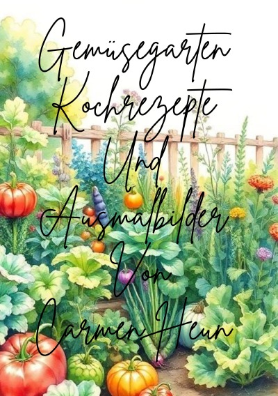 'Cover von Gemüsegarten Kochrezepte und Ausmalbilder von Carmen Heun'-Cover