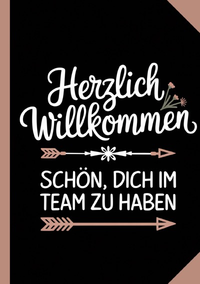 'Cover von Herzlich Willkommen   Schön, dich im Team zu haben'-Cover