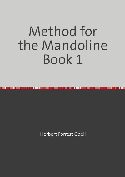 'Cover von Method for the Mandolin Book 1'-Cover