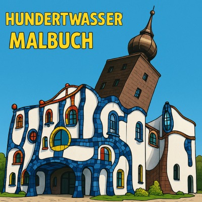 'Cover von Hundertwasser Malbuch'-Cover