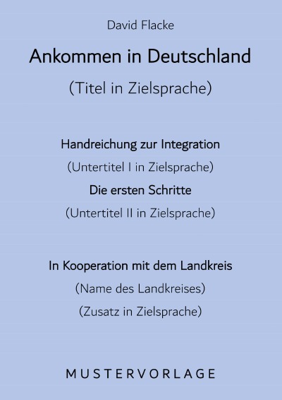'Cover von Ankommen in Deutschland – Mustervorlage'-Cover