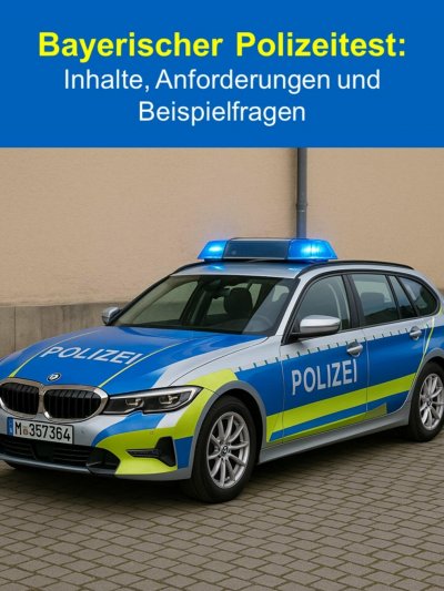 'Cover von Bayerischer Polizeitest: Inhalte, Anforderungen und Beispielfragen'-Cover