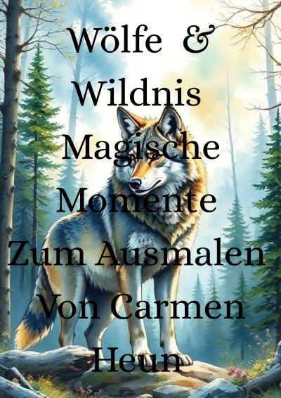 'Cover von Wölfe &Wildnis- Magische Momente zum Ausmalen von Carmen Heun'-Cover