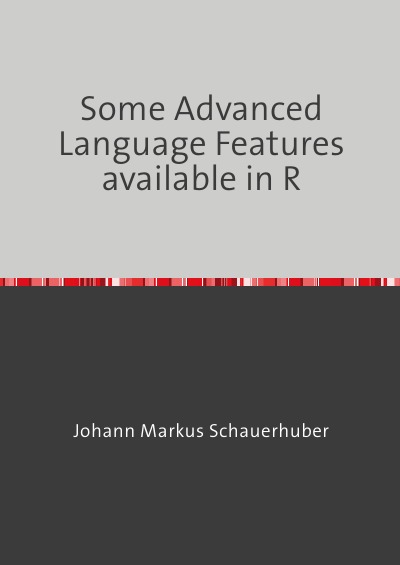 'Cover von Some Advanced Language Features available in R'-Cover