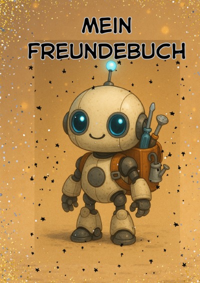 'Cover von Mein Roboter Freundebuch, Kindergarten Freundebuch,'-Cover