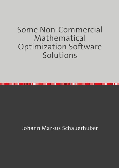 'Cover von Some Non-Commercial Mathematical Optimization Software Solutions'-Cover