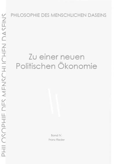 'Cover von Zu einer neuen Politischen Ökonomie'-Cover