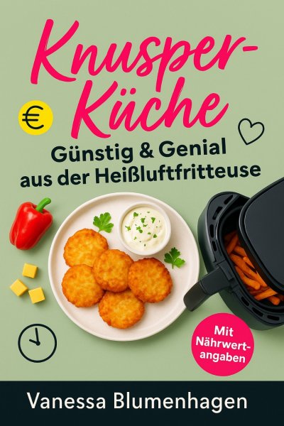 'Cover von KnusperKüche – Günstig & Genial aus der Heißluftfritteuse'-Cover