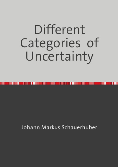 'Cover von Different Categories  of Uncertainty'-Cover