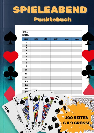 'Cover von SPIELEABEND | Punktebuch | Spielebuch | Notizbuch'-Cover