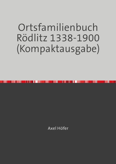 'Cover von Ortsfamilienbuch Rödlitz 1338-1900'-Cover