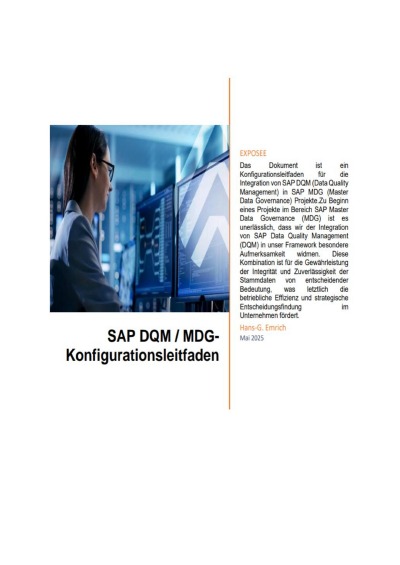 'Cover von Handbuch zu SAP DQM im Zusammenhang mit SAP MDG Anwendungen'-Cover