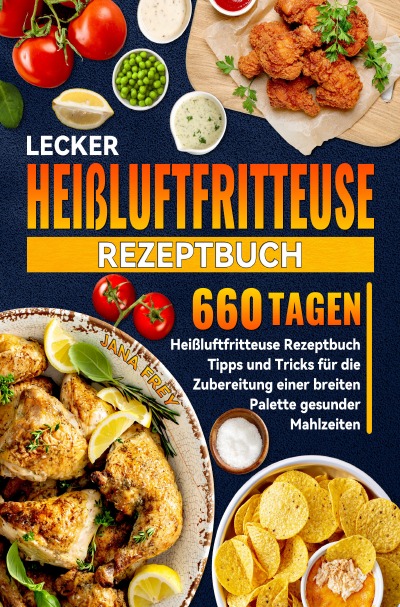 'Cover von Lecker Heißluftfritteuse Rezeptbuch'-Cover