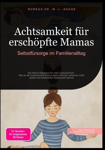 'Cover von Achtsamkeit für erschöpfte Mamas: Selbstfürsorge im Familienalltag'-Cover