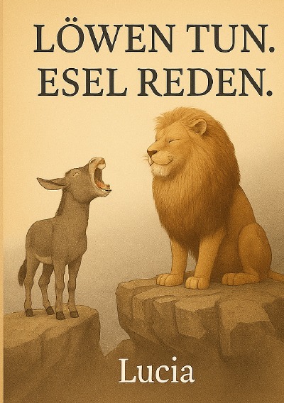 'Cover von Löwen tun. Esel reden.'-Cover
