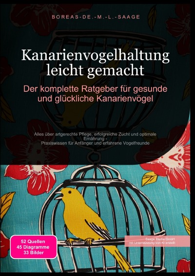 'Cover von Kanarienvogelhaltung leicht gemacht: Der komplette Ratgeber für gesunde und glückliche Kanarienvögel'-Cover