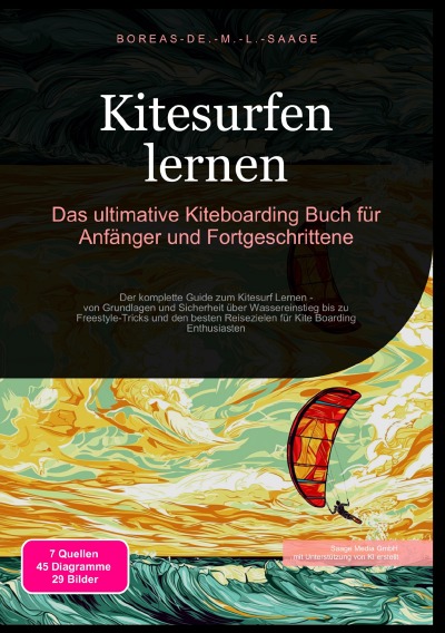 'Cover von Kitesurfen lernen: Das ultimative Kiteboarding Buch für Anfänger und Fortgeschrittene'-Cover