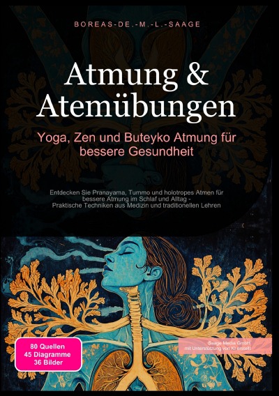 'Cover von Atmung & Atemübungen: Yoga, Zen und Buteyko Atmung für bessere Gesundheit'-Cover