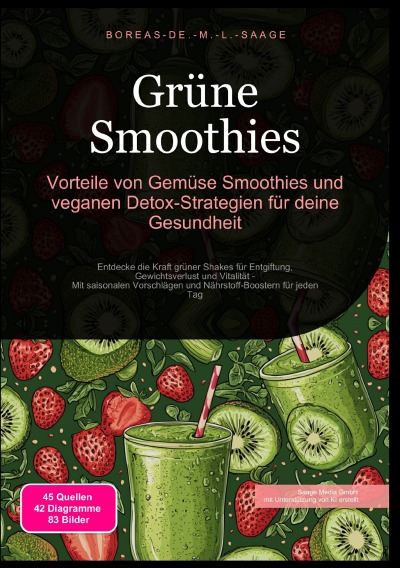 'Cover von Grüne Smoothies: Vorteile von Gemüse Smoothies und veganen Detox-Strategien für deine Gesundheit'-Cover