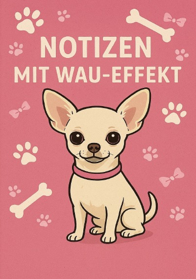 'Cover von Notizbuch Chihuahua mit Wau-Effekt'-Cover