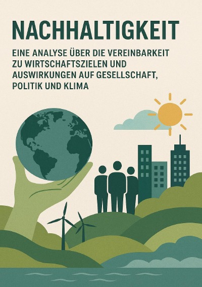 'Cover von Nachhaltigkeit – Eine Analyse über die Vereinbarkeit zu Wirtschaftszielen und Auswirkungen auf Gesellschaft, Politik und Klima'-Cover