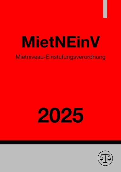 'Cover von Mietniveau-Einstufungsverordnung – MietNEinV 2025'-Cover