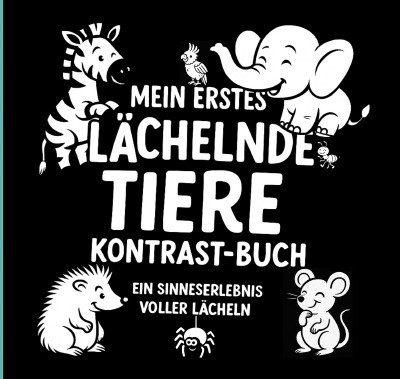 'Cover von Mein erstes  Lachelnde Tiere Kontrastbuch'-Cover