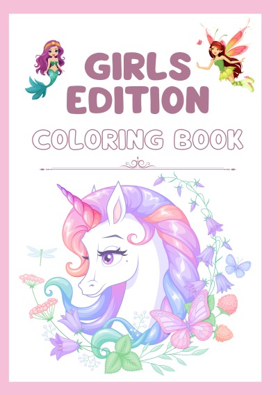 'Cover von Girls Edition – Coloring Book'-Cover