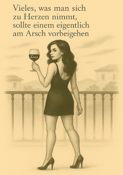 'Cover von Vieles was man sich zu Herzen nimmt sollte einem eigentlich am Arsch vorbeigehen'-Cover