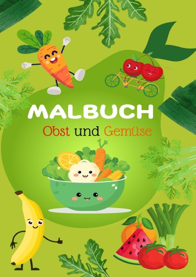 'Cover von Malbuch Obst und Gemüse'-Cover