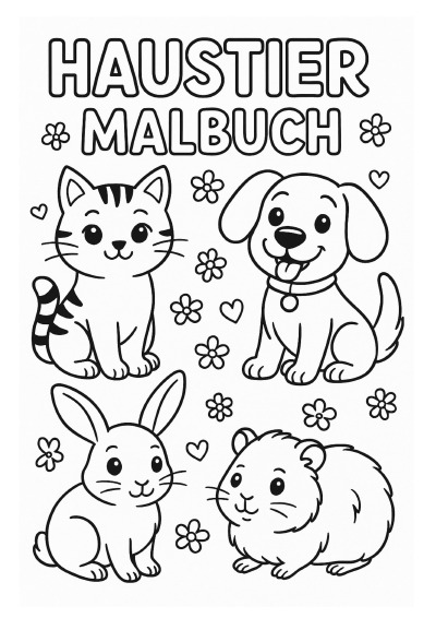 'Cover von Haustier Malbuch'-Cover