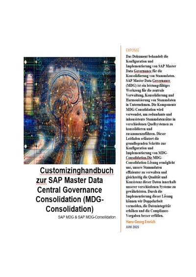 'Cover von Customizinghandbuch zur SAP Master Data Central Governance Consolidation (MDG-Consolidation)'-Cover