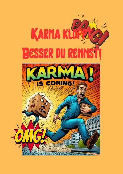 'Cover von Karma klopft Besser du rennst!'-Cover