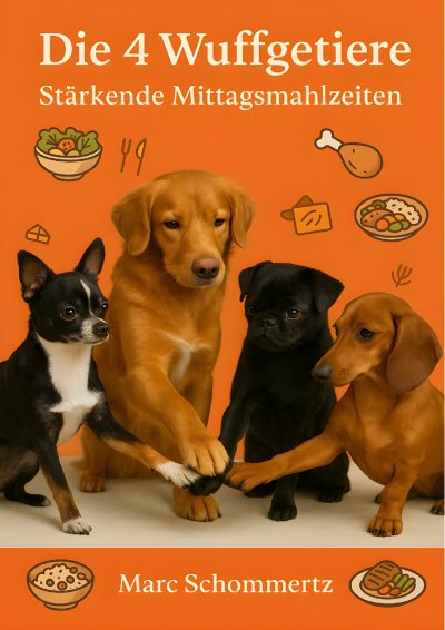 'Cover von Die 4 Wuffgetiere – Stärkende Mittagsmahlzeiten'-Cover