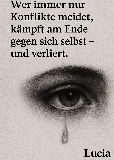 'Cover von Wer immer nur Konflikte meidet , kämpft am Ende gegen sich selbst und verliert.'-Cover